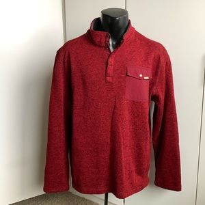 Woolrich 2XL snap-Henley neck pullover sweatshirt/sweater